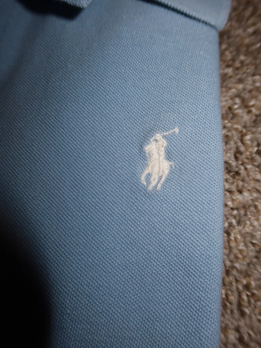 Ralph Lauren Polo Shirt in Light Blue with White Pony